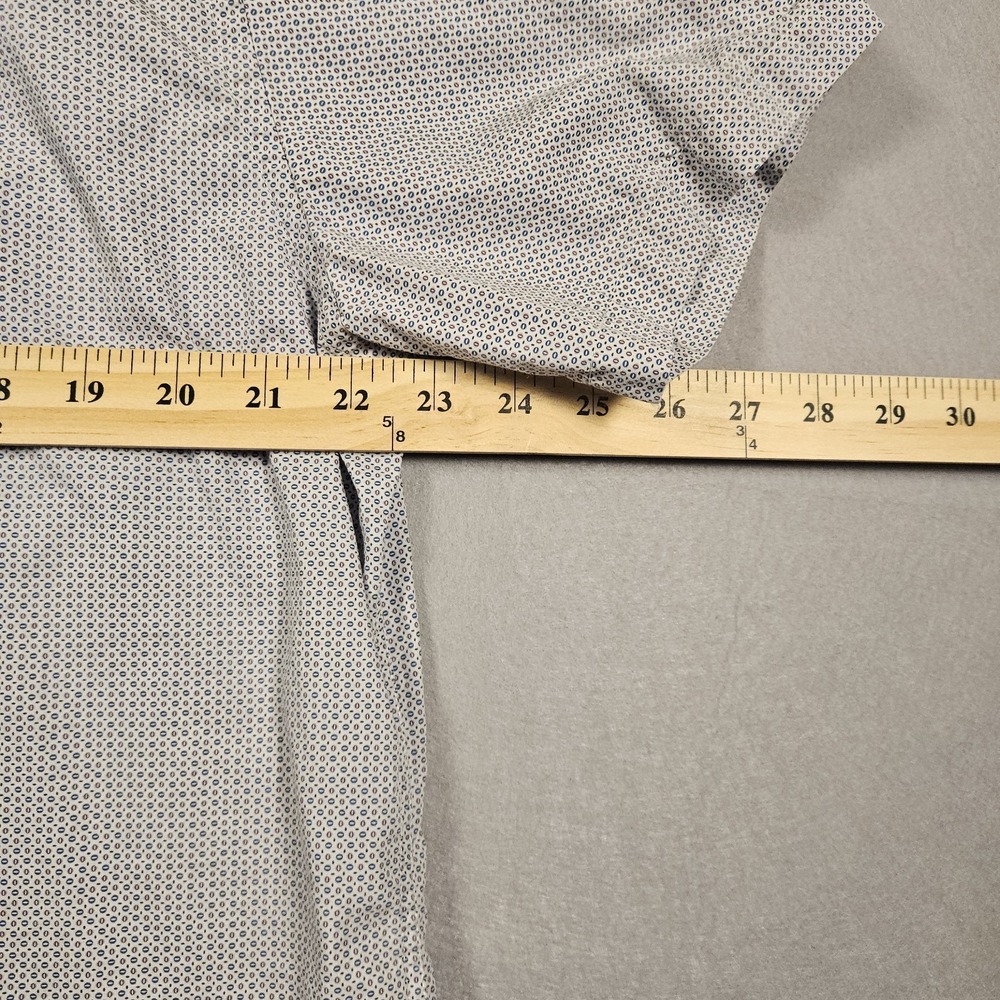 J. Maverick Shirt Short Sleeve Geometric Microprint XL - Picture 6 of 7
